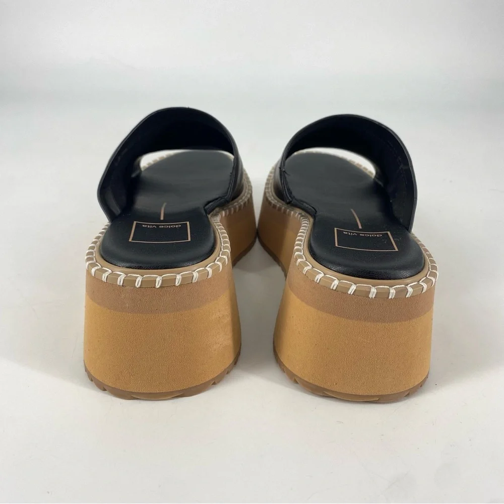 Dolce Vita Darcel Black Platform Sandals - Picture 5 of 8